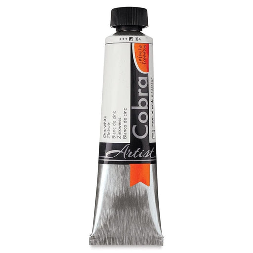 COBRA OILS COBRA 40ml 104 Zinc White Cobra Oils
