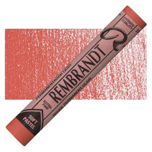 REMBRANDT SOFT PASTELS REMBRANDT 370.7 - Rem.Past.Permanent Red Lt.7