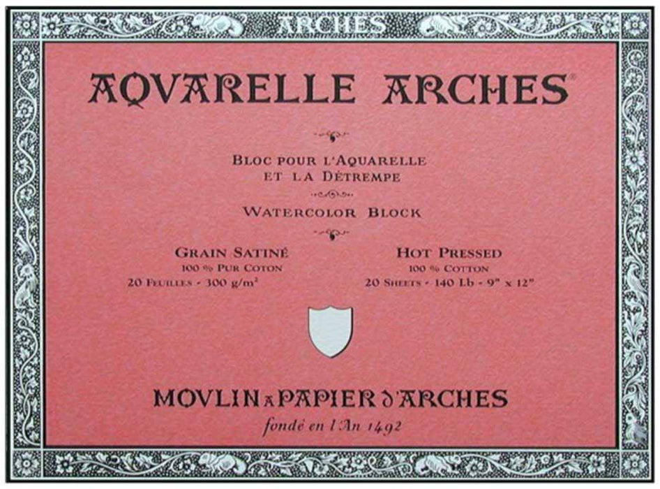 ARCHES BLOCKS ARCHES 300gsm / Hotpress / 26x36cm Arches Watercolour Blocks
