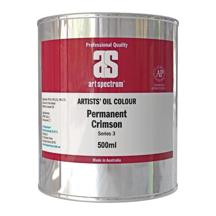 ART SPECTRUM OILS ART SPECTRUM 500ml Art Spectrum Permanent Crimson