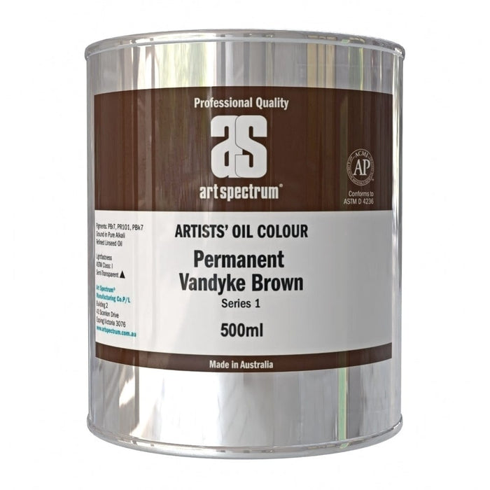 ART SPECTRUM OILS ART SPECTRUM 500ml Art Spectrum Permanent Vandyke Brown