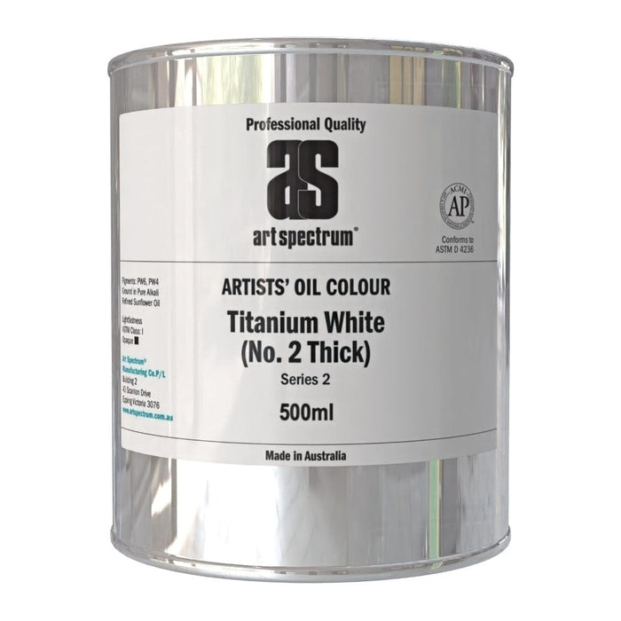ART SPECTRUM OILS ART SPECTRUM 500ml Art Spectrum Titanium White No.2