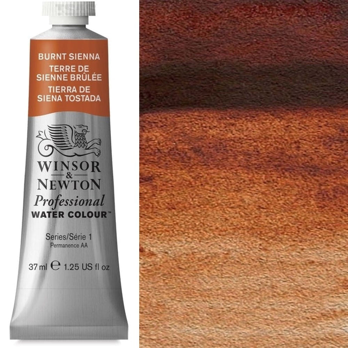 WINSOR & NEWTON WATERCOLOURS WINSOR & NEWTON Burnt Sienna 074 Winsor & Newton Watercolours 37ml