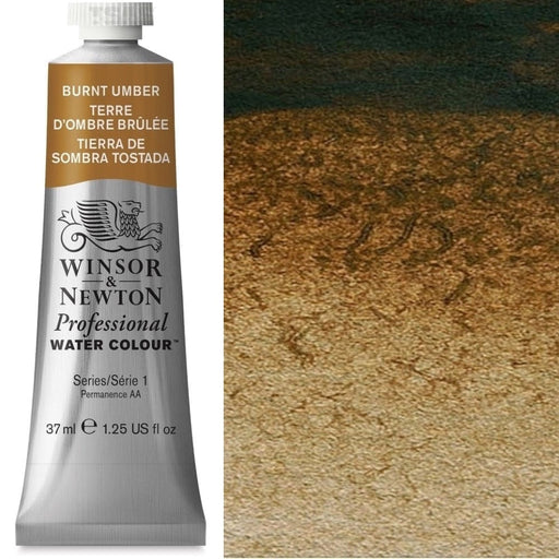 WINSOR & NEWTON WATERCOLOURS WINSOR & NEWTON Burnt Umber 076 Winsor & Newton Watercolours 37ml
