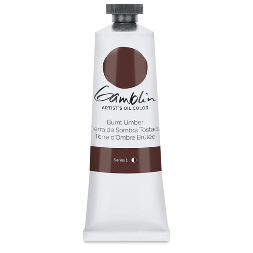 GAMBLIN ARTIST OILS GAMBLIN 37ml Burnt Umber Gamblin Oil