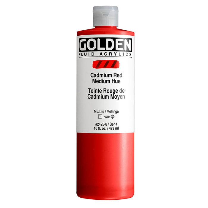GOLDEN FLUID GOLDEN 473ml Golden FLUID Cadmium Red Medium Hue