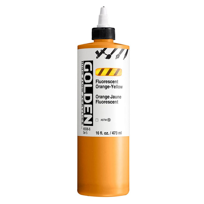 GOLDEN HIGH FLOW GOLDEN 473ml Golden HIGH FLOW Fluorescent Orange-Yellow