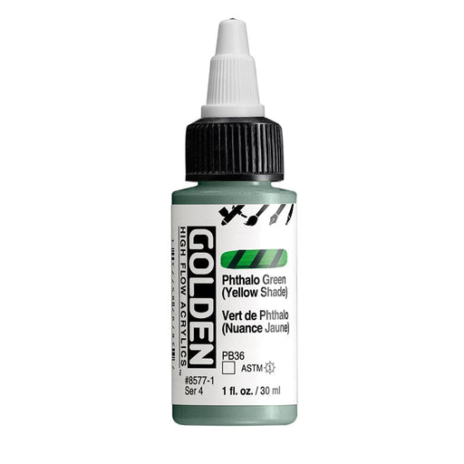 GOLDEN HIGH FLOW GOLDEN 30ml Golden HIGH FLOW Phthalo Green (Yellow Shade)