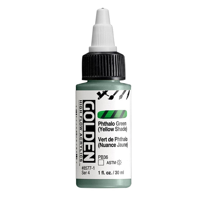 GOLDEN HIGH FLOW GOLDEN 30ml Golden HIGH FLOW Phthalo Green (Yellow Shade)