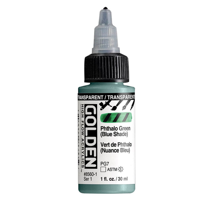 GOLDEN HIGH FLOW GOLDEN 30ml Golden HIGH FLOW Transparent Phthalo Green (Blue Shade)