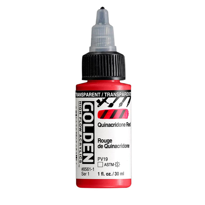GOLDEN HIGH FLOW GOLDEN 30ml Golden HIGH FLOW Transparent Quinacridone Red