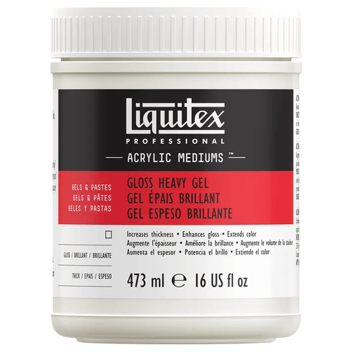 LIQUITEX MEDIUMS LIQUITEX 473ml Liquitex Gloss Heavy Gel Medium