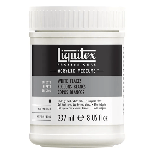 LIQUITEX MEDIUMS LIQUITEX Liquitex White Flakes Textured Effects Medium 237ml