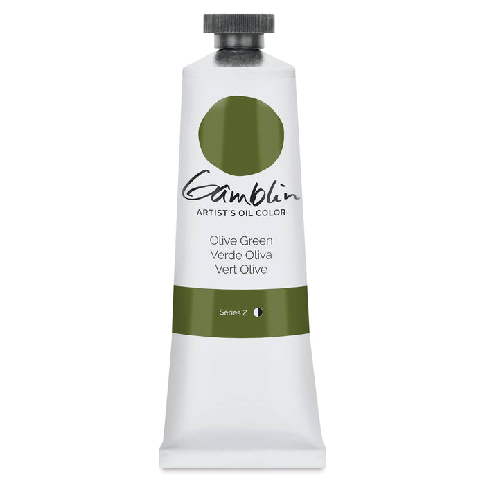GAMBLIN ARTIST OILS GAMBLIN 37ml Olive Green Gamblin Oil