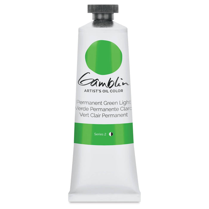 GAMBLIN ARTIST OILS GAMBLIN 37ml Permanent Green Light Gamblin Oil