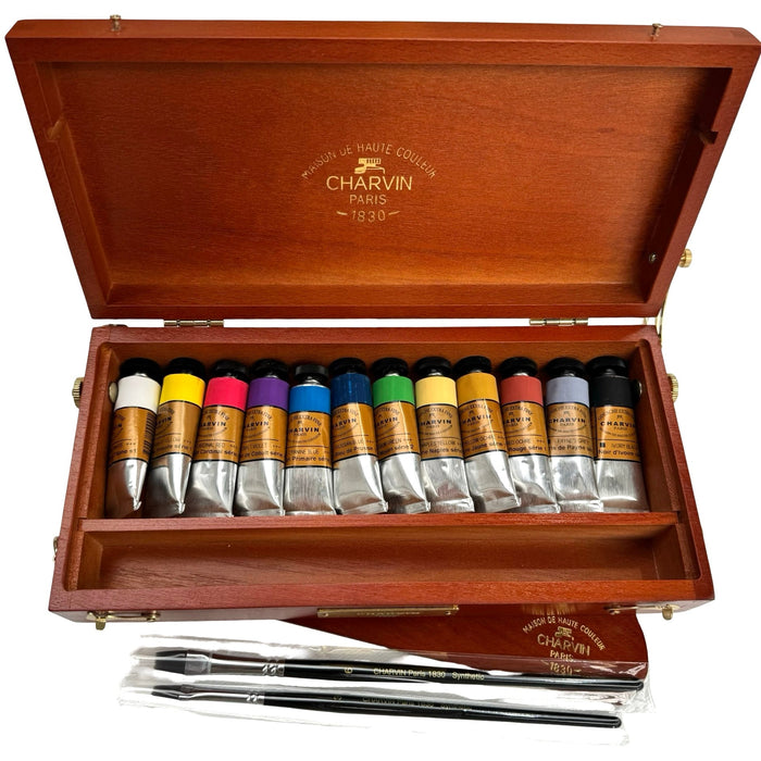Charvin Extra Fine Gouache Wooden Box Set