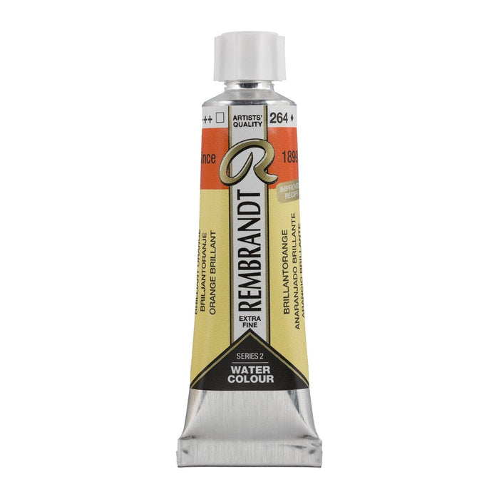 REMBRANDT WATERCOLOURS REMBRANDT WATERCOLOURS Rembrandt Watercolour 10ml - 264 - Brilliant Orange