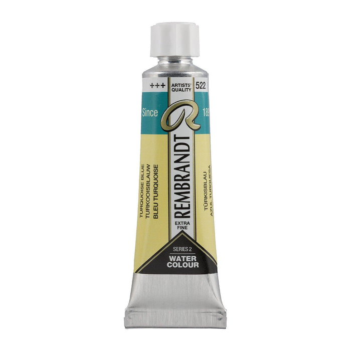 REMBRANDT WATERCOLOURS REMBRANDT WATERCOLOURS Rembrandt Watercolour 10ml - 522 - Turquoise Blue