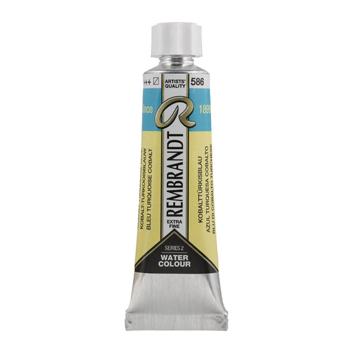 REMBRANDT WATERCOLOURS REMBRANDT WATERCOLOURS Rembrandt Watercolour 10ml - 586 - Cobalt Turquoise Blue