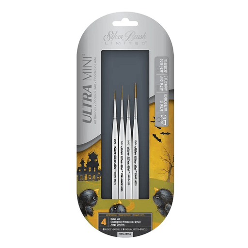 SILVER BRUSH SILVER BRUSH Silver Brush 2445S Ultra Mini 4pc Detail Set