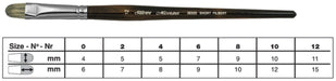 SILVER BRUSH SILVER BRUSH 0 (4mm x 6mm) Silver Brush 2632S Monza Synthetic Mongoose Brush