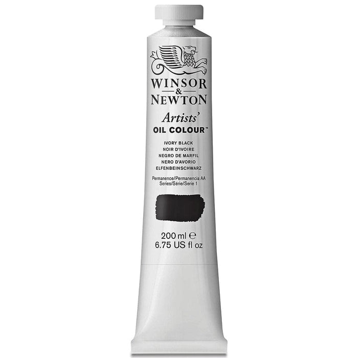 WINSOR & NEWTON ARTIST OILS WINSOR & NEWTON 200ml W&N Artist's Oil Ivory Black 331