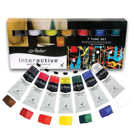 Atelier Interactive Acrylic Set 7x80ml - Art Supplies Online